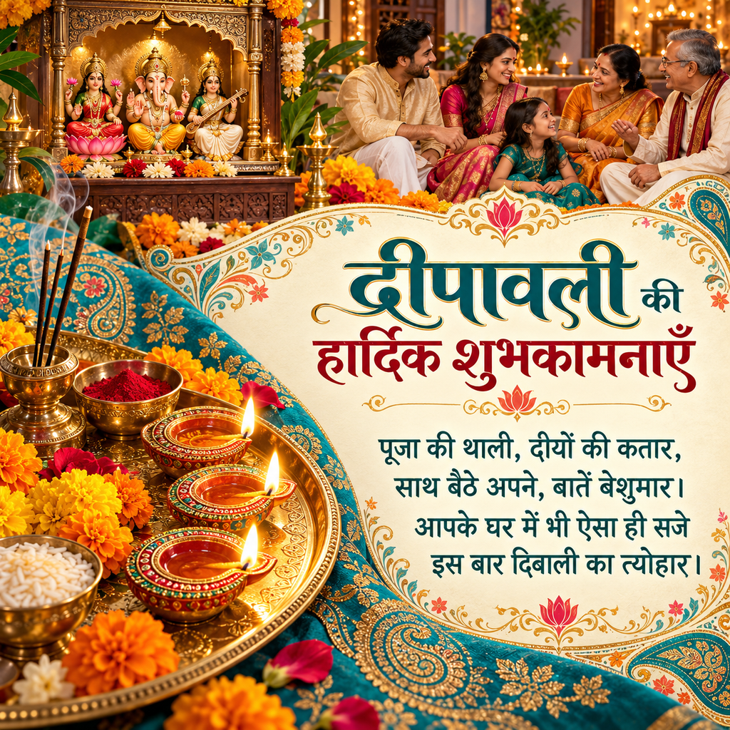 Happy Diwali Family image with quote