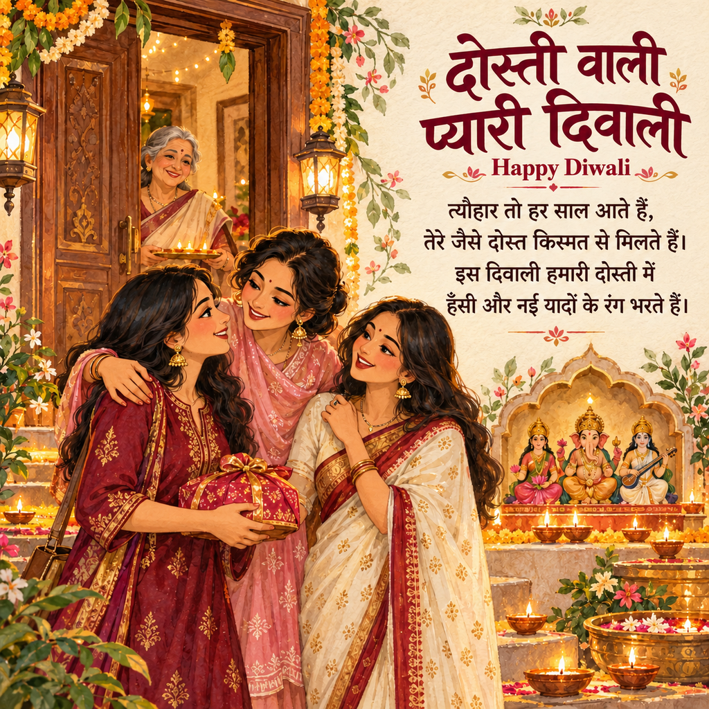 happy diwali for friends