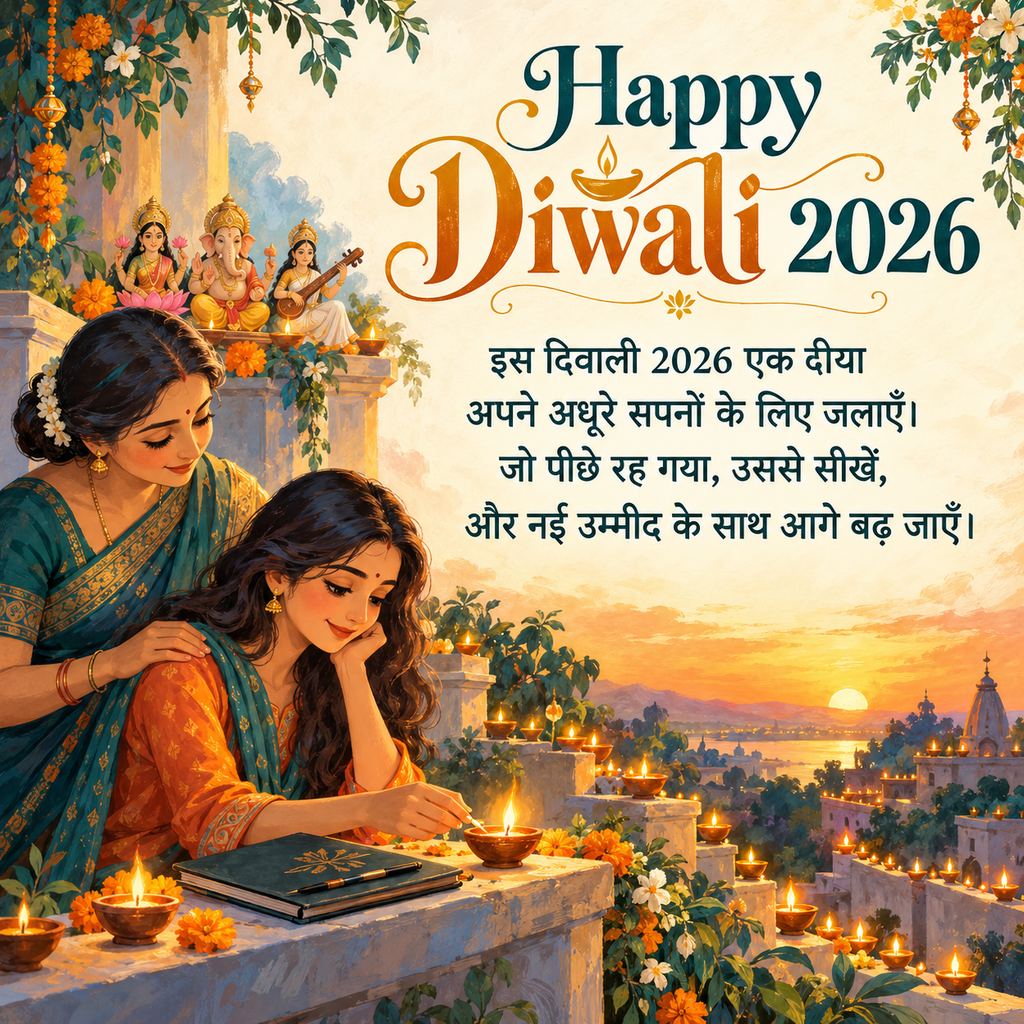 maa beti happy diwali image