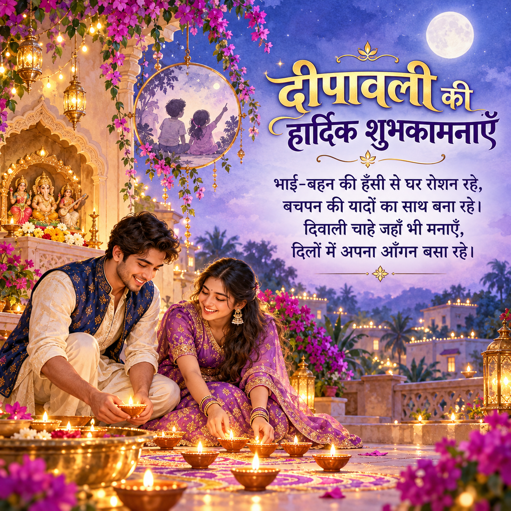 Happy Diwali with beautiful friend