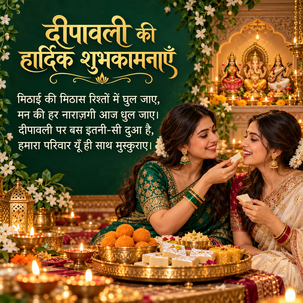 Happy Diwali friend image with quote