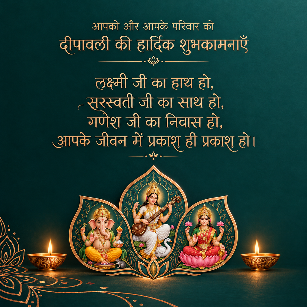 beautiful dipawali post with quote